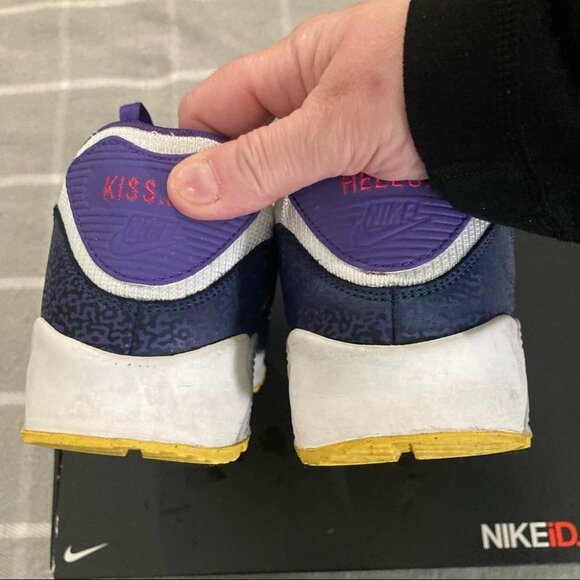 NIKE ID Sz  8 Air Max 90 “Knicks” Sneakers - Picture 7 of 11